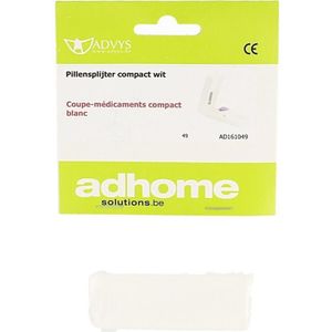 Sundo - Pillensplijter - Wit - Kunststof - Inclusief Opbergvak