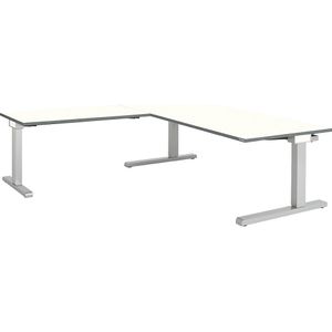 Bureau, geschakeld, b x d = 1800 x 900 mm, hoekaanzet links (breedte 1200 mm) mauser