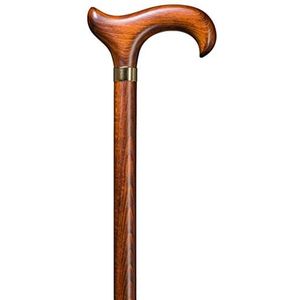 Stock-Fachmann wandelstok XL Stab-ergonomisch beuken derby-handvat kleur bruin kersenboomkleuren gebeitst lengte selecteerbaar belastbaar tot 180 kg 90 cm