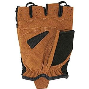 Chiba Retro handschoenen, uniseks, volwassenen, zwart/bruin, extra L