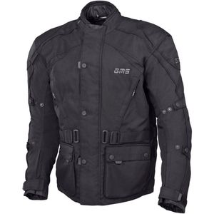 GMS - Twister - Motorjas - Zwart - Polyester - Waterproof