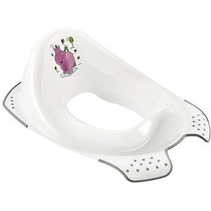keeeper Wc-brilverkleiner voor kinderen, Hippo, vanaf ca. 1,5 tot ca. 4 jaar, met antislip, Ewa, wit