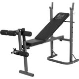 Gyronetics Halterbank - Fitnessbank - Met Leg Curl - Belastbaar tot 160 kg - Opklapbaar