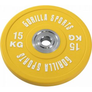 Gorilla Sports Olympische Halterset 140 Kg - Gewichten met Halterstang - Incl Veersluitingen