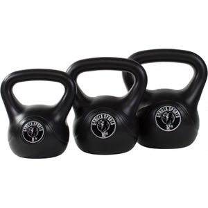 Gorilla Sports Kettlebells - Kunststof - 8 kg, 10 kg & 12 kg - Set van 3