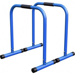 Gorilla Sports Dip Bars - Parallettes - Push up stand bar - Blauw - 2 stuks