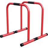 Gorilla Sports Dip Bars - Parallettes - Push up stand bar -Rood