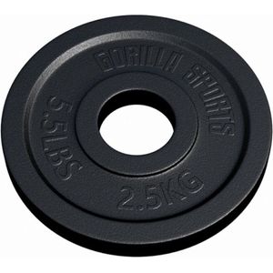 Olympische Halterschijf 2,5 kg Gietijzer Zwart 50/51 MM