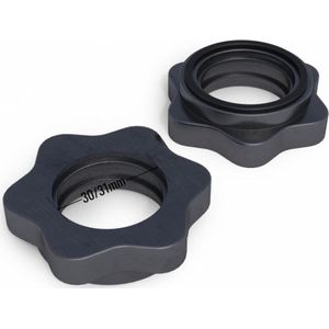 Snelsluiting voor halters [2-delige set] | haltersluiting 50 mm | veersluitingen | halterklem voor lange halter en korte halter | vastzetter halterschijven | haltersluitingen voor het wisselen van