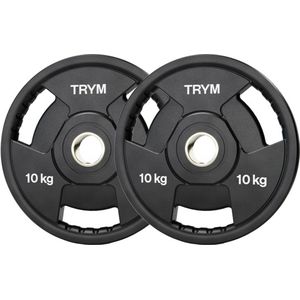 TRYM Olympische halterschijven set 2 x 10 kg - 50 mm