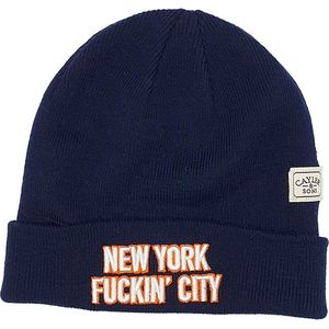 Cayler & Sons - New York Fuckin City - Beanie - One Size - Donkerblauw