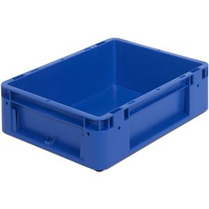Industriebak, inhoud 10 l, l x b x h = 400 x 300 x 120 mm, VE = 5 stuks, blauw