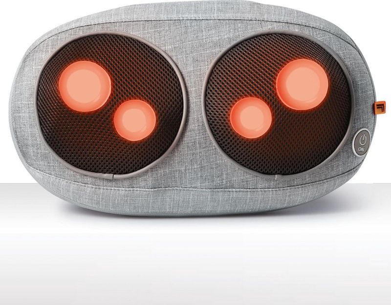 Sharper Image - Shiatsu Massage Kussen - Zwart - Met Warmtefunctie