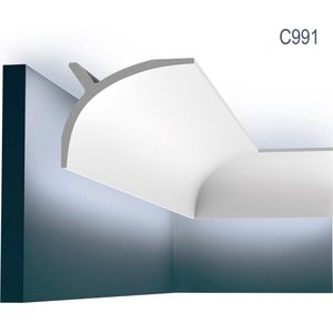 Sierlijst Origineel Orac Decor C991 LUXXUS Gordijnprofiel Kroonlijst Plafondlijst Sierlijst 2 m