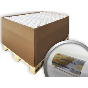 Vliesbehang overschildbaar 150 g Profhome PremiumVlies Renovatievlies glad wit vliesbehang voor wand en plafond 80 rollen 2000 m2