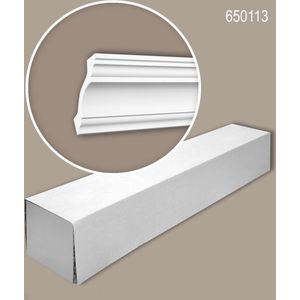 Profhome 650113 1 doos 14 stukken Kroonlijst Lijstwerk Sierlijst neo-classicisme stijl wit 28 m