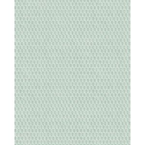 Ton sur ton behang Profhome DE120034-DI vliesbehang hardvinyl warmdruk in reliëf gestempeld tun sur ton glimmend groen pastelturquoise 5,33 m2