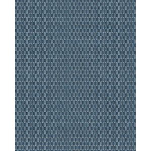 Ton sur ton behang Profhome DE120039-DI vliesbehang hardvinyl warmdruk in reliëf gestempeld tun sur ton glimmend blauw zilver 5,33 m2