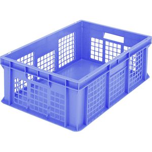 BITO Euro-stapelbak BN, wanden geperforeerd en bodem dicht, l x b x h = 600 x 400 x 215 mm