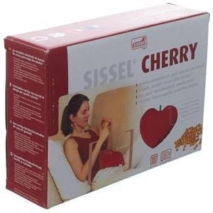 SISSEL - CHERRY - Kersenpitkussen - Rood - 100% Katoen, Vulling: Gereinigde Kersenpitten