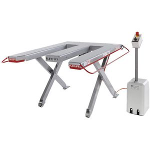 Flexlift Vlakvorm-heftafel, bouwtype E, hefvermogen 1200 kg, l x b = 1300 x 910 mm, 230 V wisselstroom