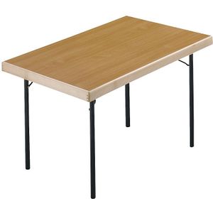 Inklapbare tafel, 4 voetsframe, 1200 x 800 mm, frame antraciet, blad beukenhoutdecor