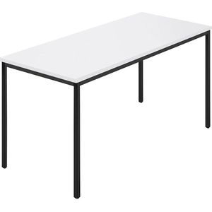 Rechthoekige tafel, vierkante buis met coating, b x d = 1400 x 700 mm