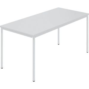 Rechthoekige tafel, ronde buis met coating, b x d = 1500 x 800 mm