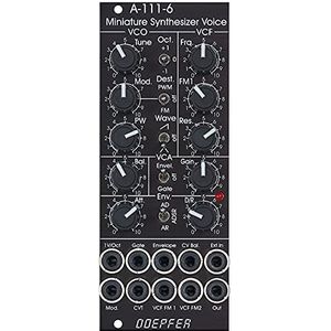 Doepfer A-111-6V Mini Synthesizer Vintage (Black) - Voice modular synthesizer
