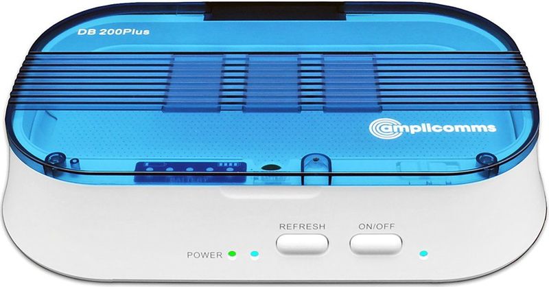 Amplicomms DB200 Droog Box - Voor Hoortoestellen - Met Ingebouwde Batterijtester