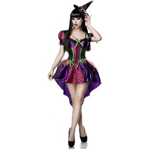 Mask Paradise - Sexy Witch Kostuum - XS/S - Zwart/Paars