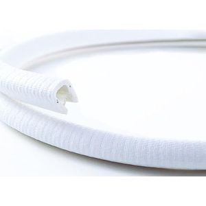 EUTRAS Randbescherming, 5 m, 1-4,5 mm, wit, houdt zonder lijm, perfect voor platen en werkbescherming, beschermt en ontscherpt randen, top-industriële kwaliteit, Made in Germany