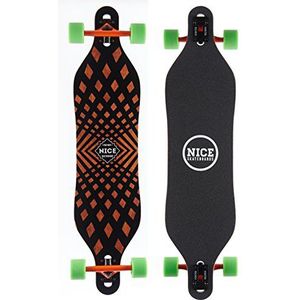 Nice Liner Longboard Unisex Volwassenen, Meerkleurig, 9,5 x 40 inch