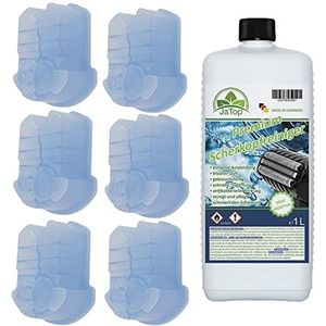 JaTop - Scheerkopreiniger - 6 x 170 ml + 1 l Navulling - Compatibel met Clean & Renew