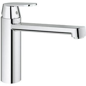 GROHE Eurosmart Cosmopolitan 30194000 Eenhands-wastafelmengkraan (middelhoge uitloop, draaibare uitloop, flexibele aansluitslangen), chroom