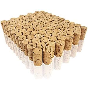 MCE-Commerce A74001100 kurken, knutselkurken, wijnkurken, natuurlijke kurken, knutselen en decoreren, 100 stuks, Ø 2,5 cm, lengte 4,5 cm, naturel
