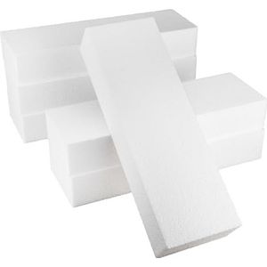 MCE-Commerce Set van 6 piepschuimblokken 30 x 10 x 5 cm wit 30 x 10 x 5 cm A3990714