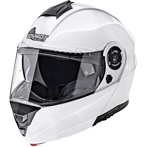Germot Motorrad Helm GM 960 Klapphelm White-S