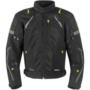 Germot - X-Air Evo Pro - Jacke - Zwart/Geel - Mesh-Blouson voor Dames
