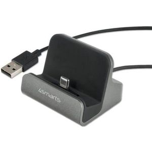4smarts VoltDock USB-C Houder met Oplader Grijs