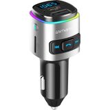 4smarts - Bluetooth FM Muziek Transmitter - Zwart - USB/USB-C Auto Snellader