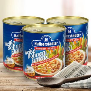 Halberstädter Soepen en eenpansgerechten, Witte bonensoep, 3 x 800 g