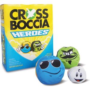 Schildkröt Crossboccia Doublepack Heroes Mexican & Dude, jeu de boules spel, 2 x 3 ballen met verschillende motieven, voor 2 spelers, inclusief richtbal, 970825