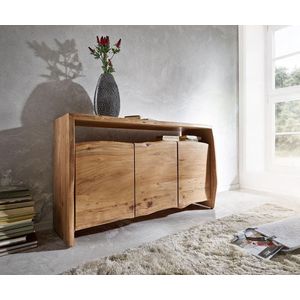 Sideboard Live-Edge 145 cm Akazie Natur 3 Türen