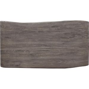 Tafelblad Edge acacia platina 200x100cm XL Live-Edge