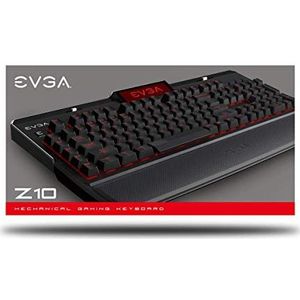 EVGA Z10 Gaming Keyboard, rode backlit LED, mechanische bruine schakelaars, onboard lcd-display, macro-gamingtoetsen, Frans