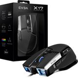 EVGA - X17 - Muis - Zwart - Optisch - 16000 DPI