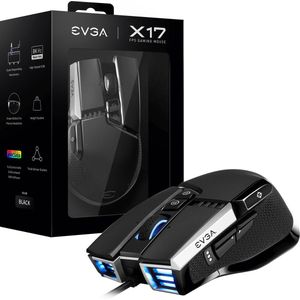 EVGA - X17 - Muis - Zwart - Optisch - 16000 DPI