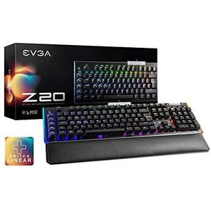 EVGA Z20 RGB Optisch Mechanisch Gaming Toetsenbord, RGB Backlit LED, Optische Mechanische Schakelaars (Lineair)