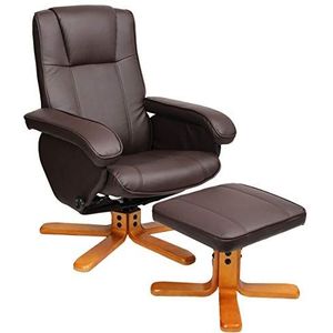 SVITA CHARLES fauteuil - bruin Synthetisch materiaal 90331